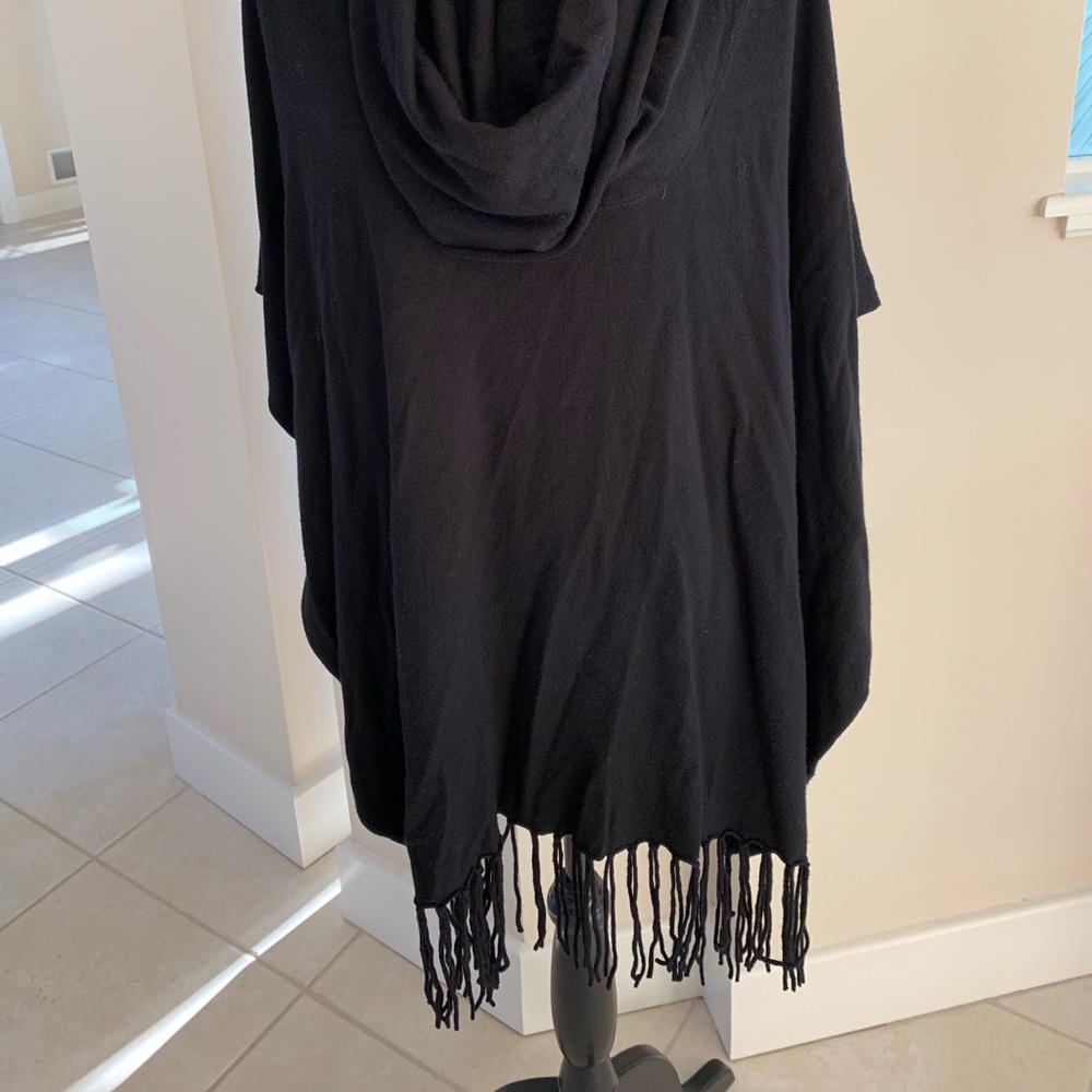 Love stitch Cowl neck Poncho ( open on sides)